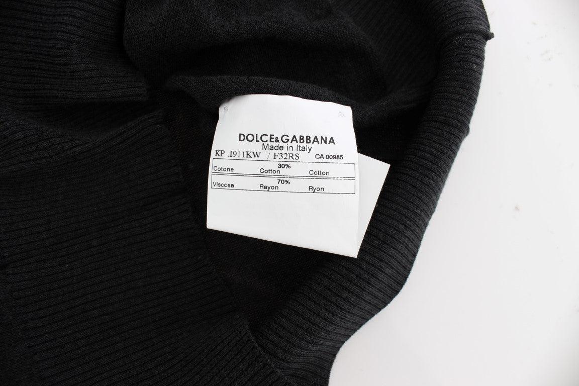 Dolce & Gabbana Elegant Black Sleeveless Pullover Vest - Arichezz.store