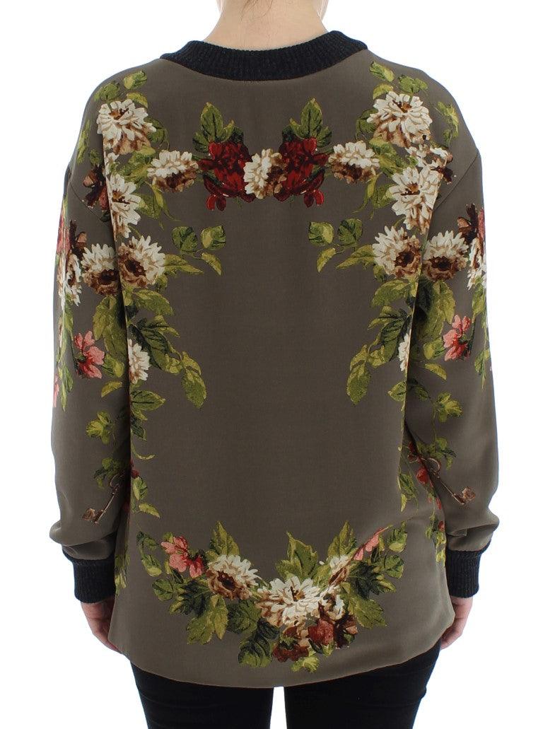 Dolce & Gabbana Enchanted Sicily Silk Crewneck Blouse - Arichezz.store