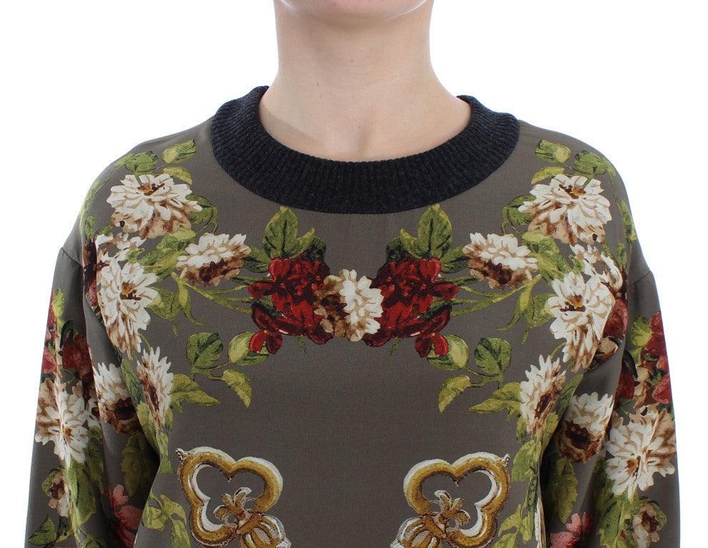 Dolce & Gabbana Enchanted Sicily Silk Crewneck Blouse - Arichezz.store