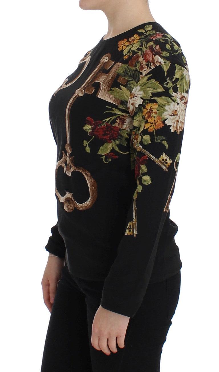 Dolce & Gabbana Elegant Medieval Print Silk Blouse - Arichezz.store