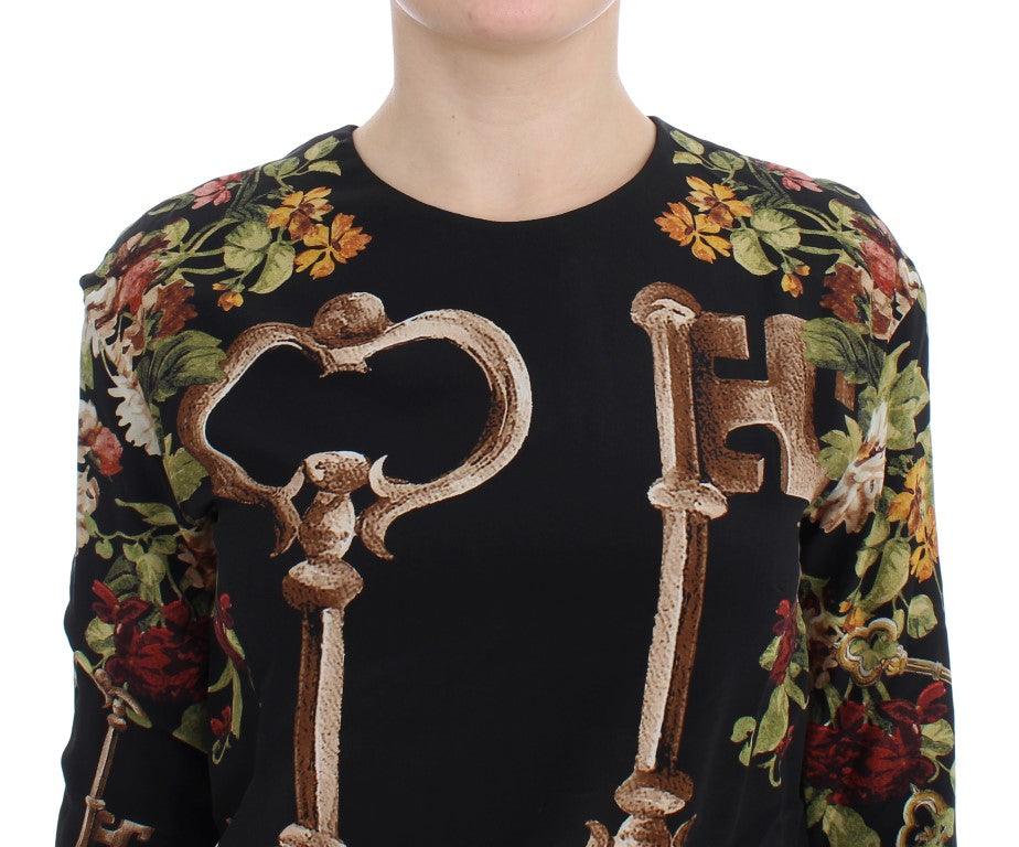 Dolce & Gabbana Elegant Medieval Print Silk Blouse - Arichezz.store