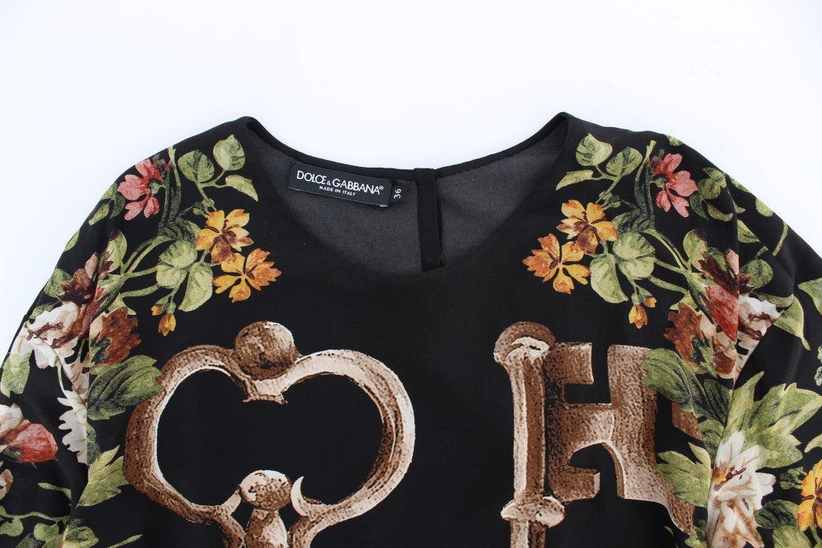 Dolce & Gabbana Elegant Medieval Print Silk Blouse - Arichezz.store