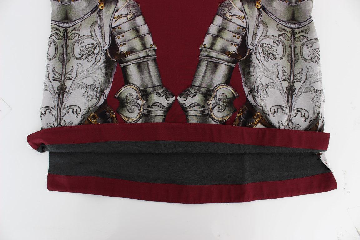 Dolce & Gabbana Enchanted Sicily Silk Blouse with Knight Print - Arichezz.store