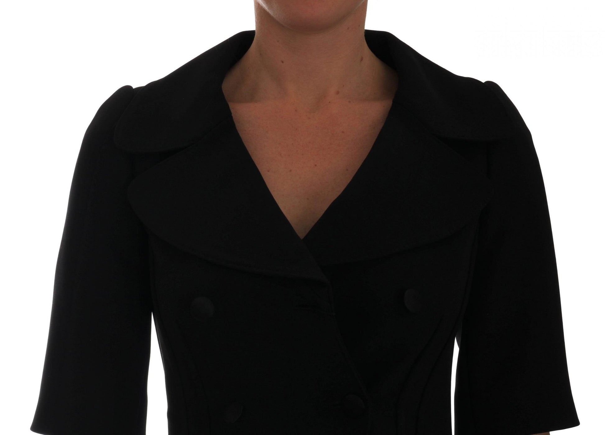 Dolce & Gabbana Chic Black Cropped Blazer - Arichezz.store