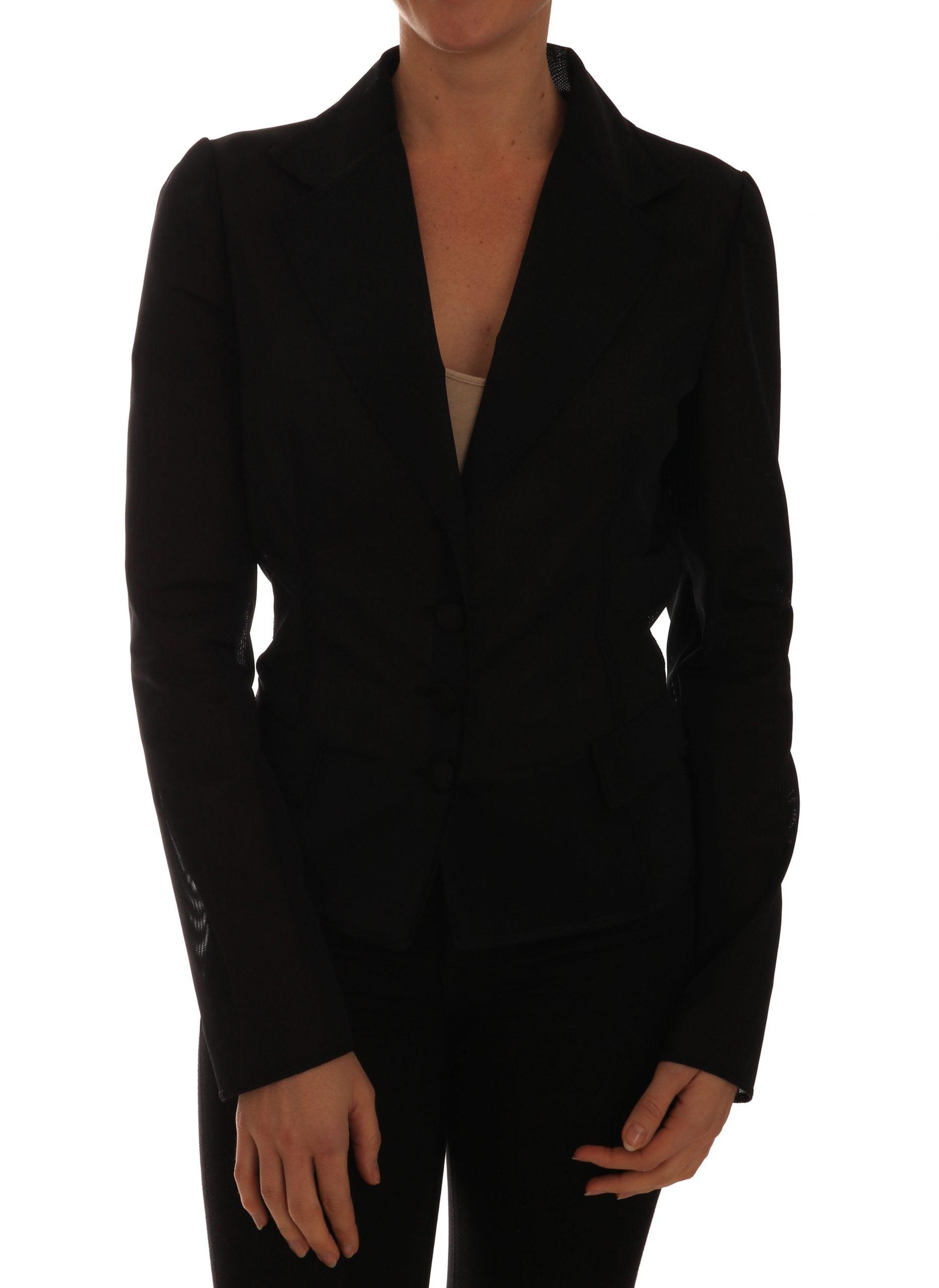 Dolce & Gabbana Dark Green Semi-Transparent Blazer - Arichezz.store