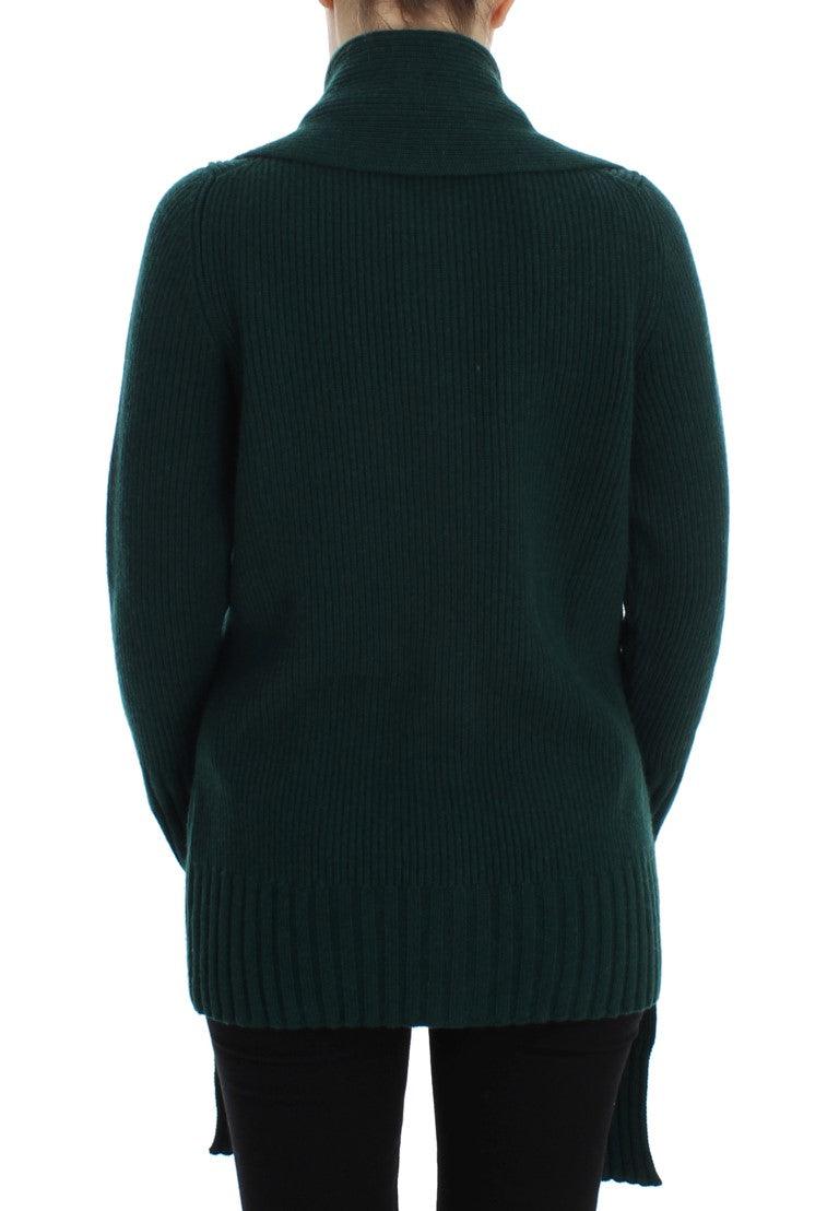 Dolce & Gabbana Elegant Green Cashmere Cardigan Sweater - Arichezz.store