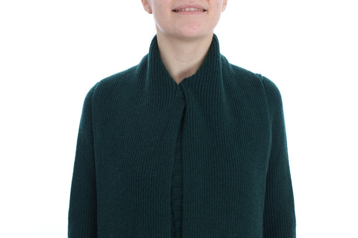 Dolce & Gabbana Elegant Green Cashmere Cardigan Sweater - Arichezz.store