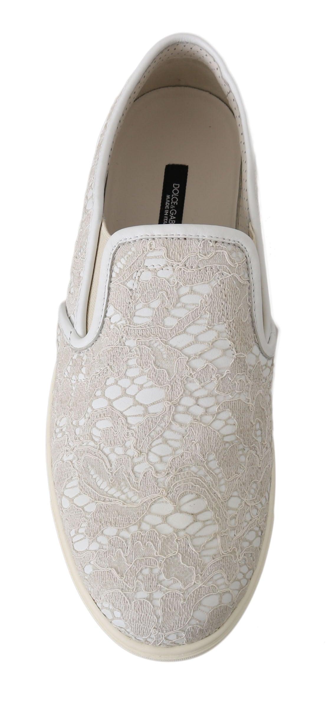 Dolce & Gabbana Elegant Off White Loafers for Ladies - Arichezz.store