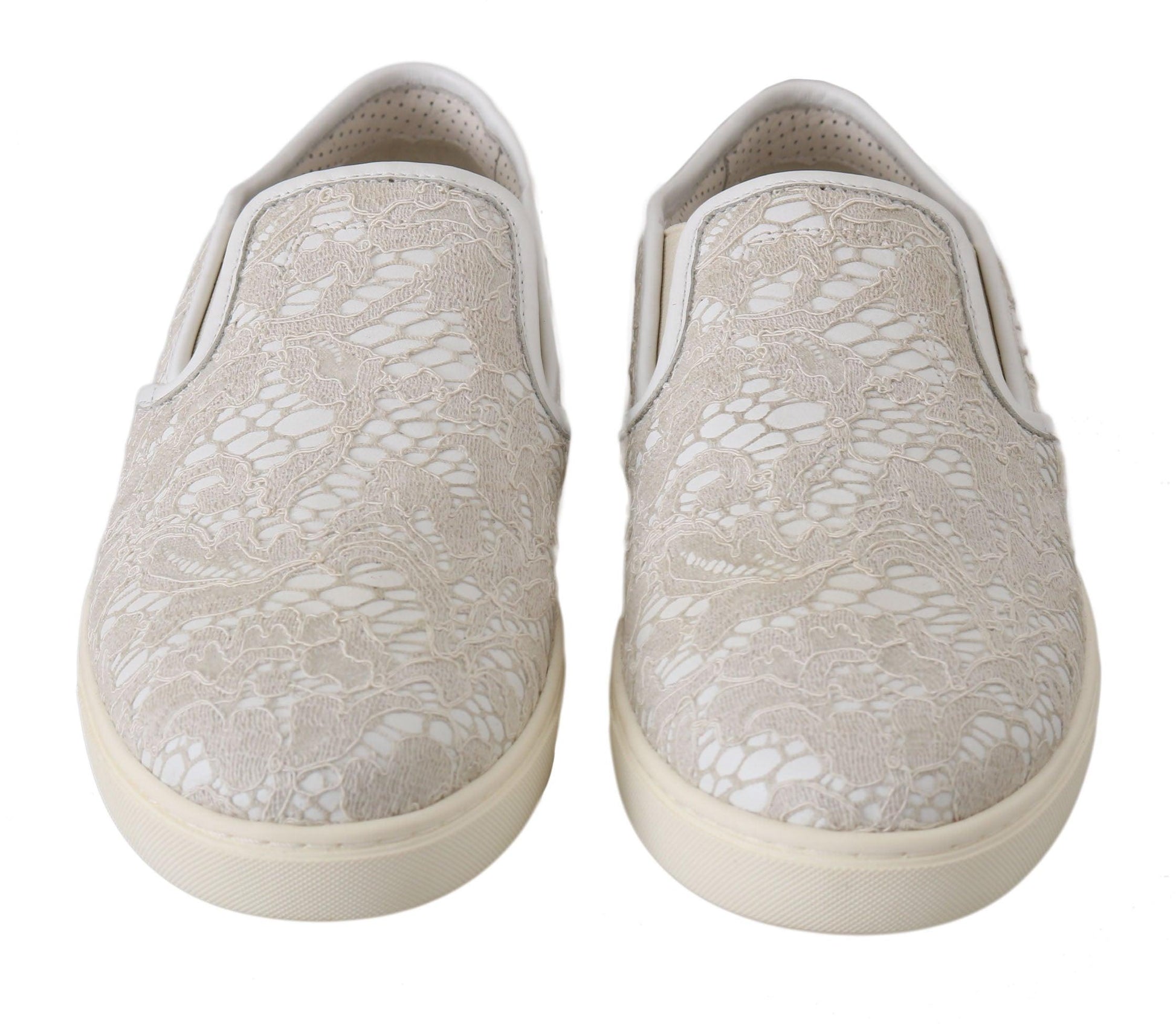 Dolce & Gabbana Elegant Off White Loafers for Ladies - Arichezz.store