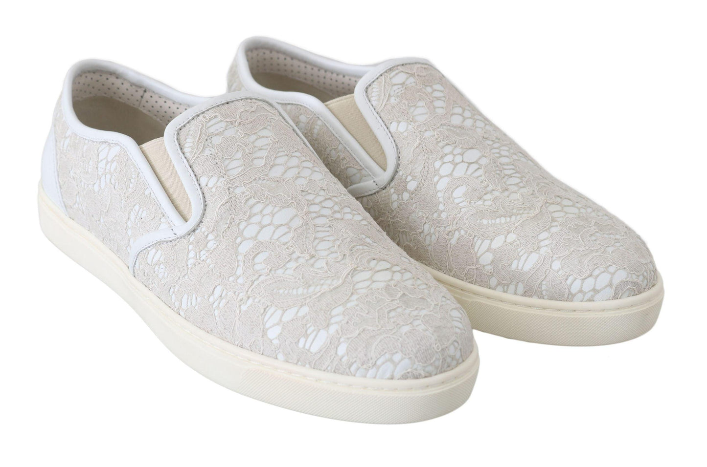 Dolce & Gabbana Elegant Off White Loafers for Ladies - Arichezz.store