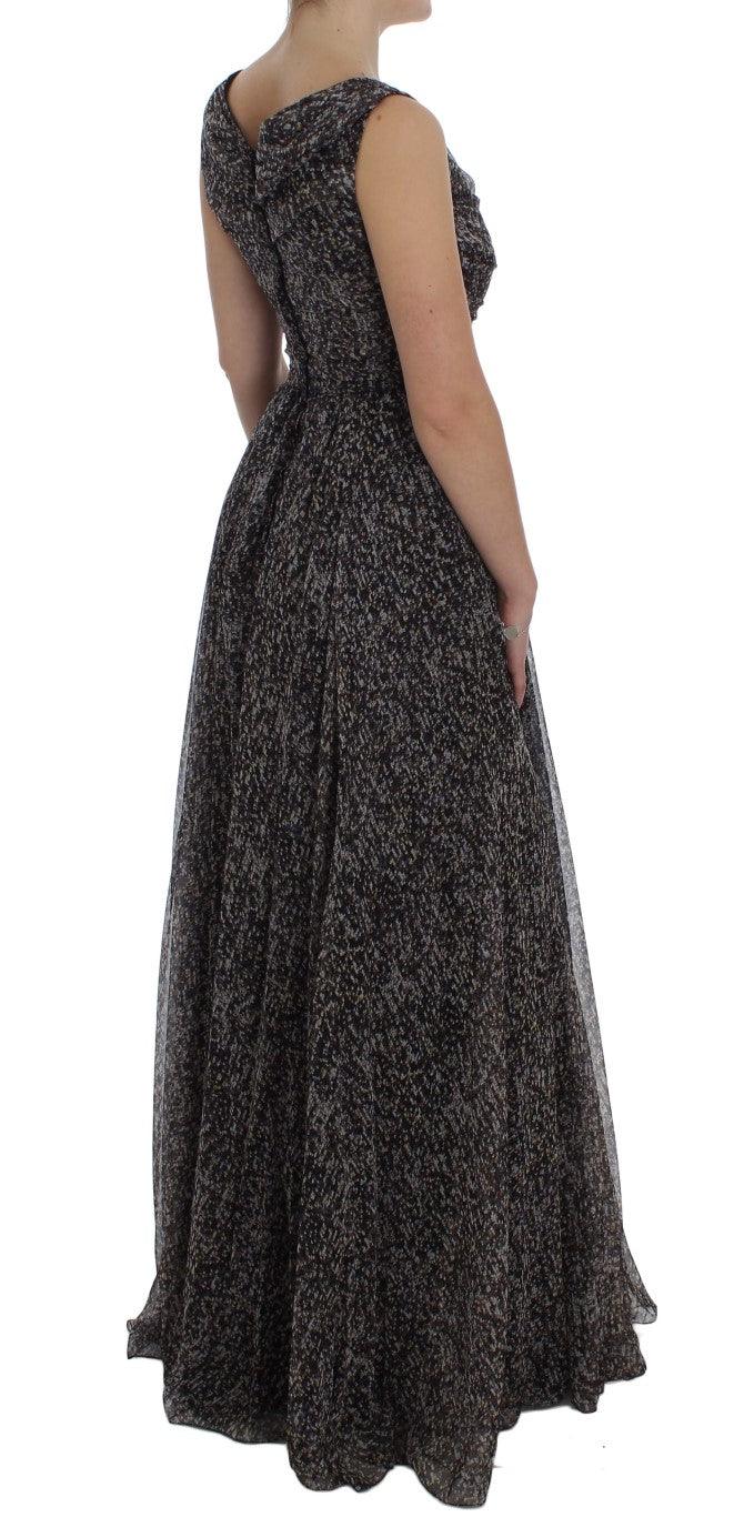 Dolce & Gabbana Glamorous Sequined Silk Full-Length Dress - Arichezz.store