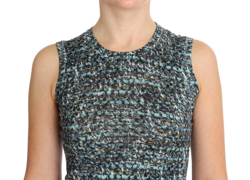 Dolce & Gabbana Elegant Blue Wool Vest Pullover Top - Arichezz.store