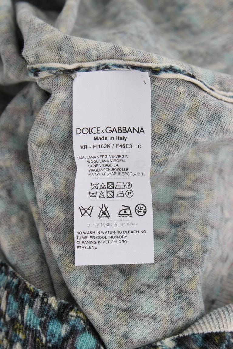 Dolce & Gabbana Elegant Blue Wool Vest Pullover Top - Arichezz.store