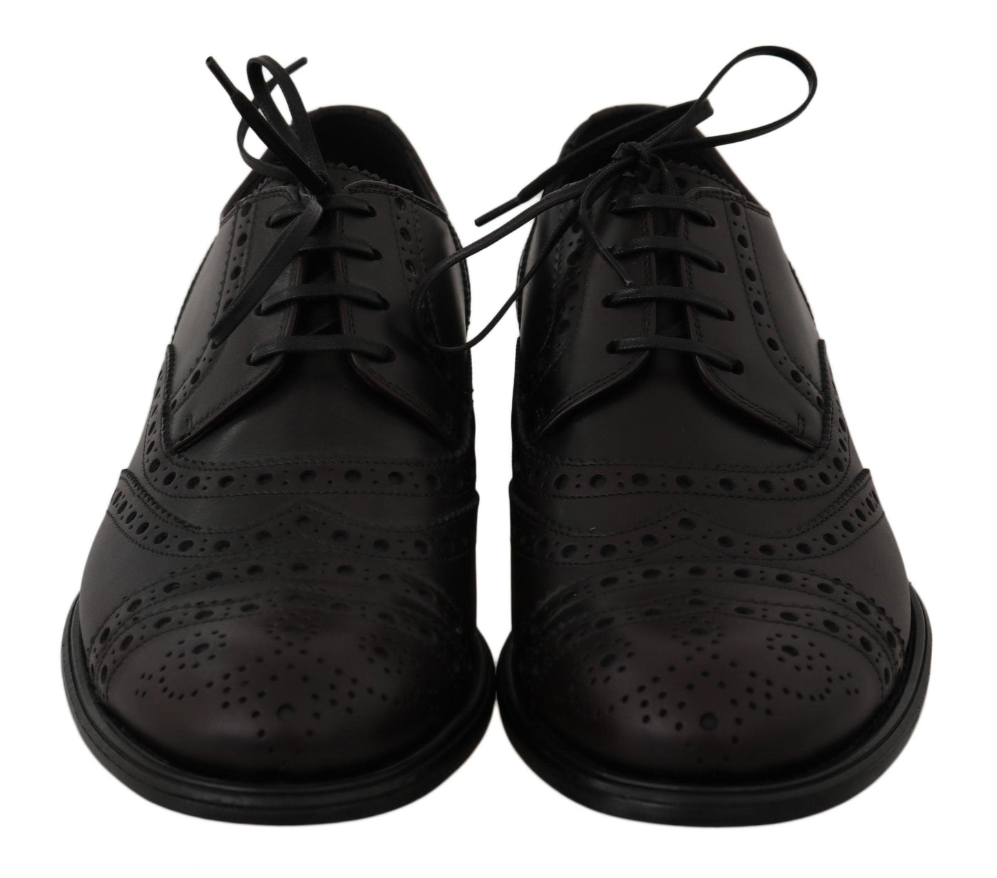 Dolce & Gabbana Elegant Bordeaux Wingtip Derby Dress Shoes - Arichezz.store