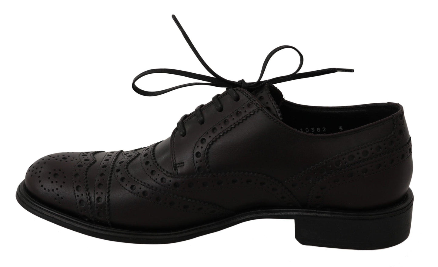 Dolce & Gabbana Elegant Bordeaux Wingtip Derby Dress Shoes - Arichezz.store