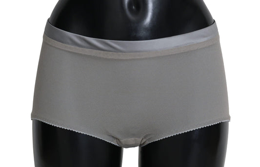 Dolce & Gabbana Shimmering Silver Stretch Cotton Underwear - Arichezz.store