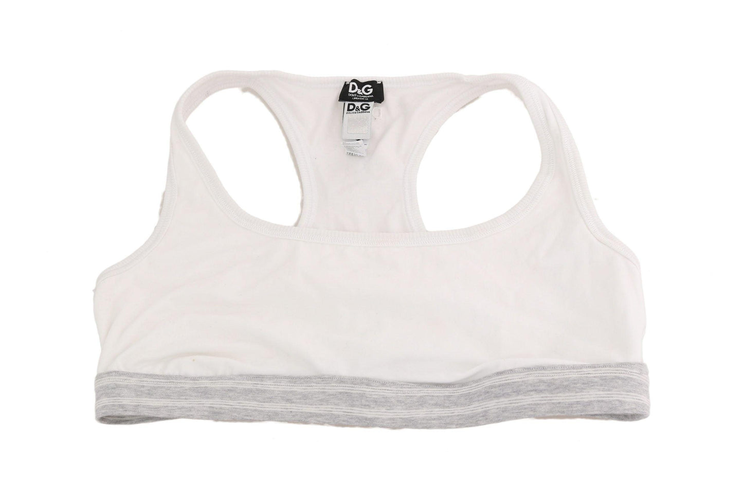 Dolce & Gabbana Elegant White Stretch Sport Bra - Arichezz.store