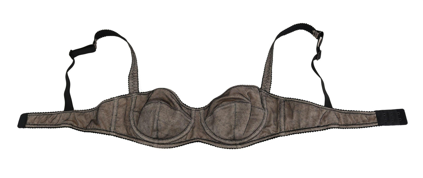 Dolce & Gabbana Elegant Brown Stretch Bra Womens Underwear - Arichezz.store