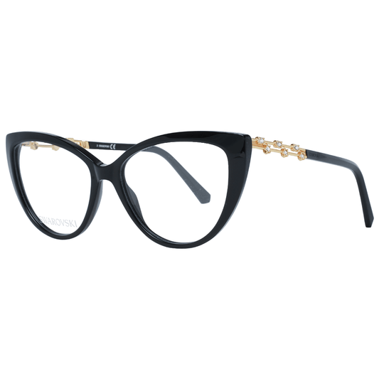 Swarovski Elegant Black Cat Eye Designer Eyeglasses